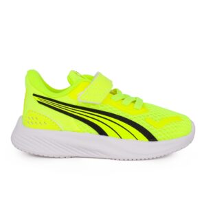 Puma Pounce AC Inf 401516 02 Παιδικό αθλητικό running unisex σε ύφασμα Λάιμ