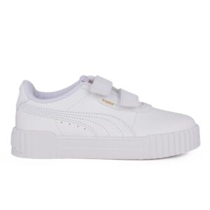 Puma Carina 3.0 V PS 401478 01 Παιδικό Sneaker unisex σε συνθετικό δέρμα Λευκό