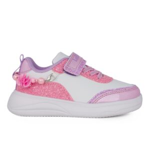 Lelli Kelly GIOIELLO LKAA4729 A00-BIRO Παιδικό Sneaker για κορίτσι σε συνθετικό δέρμα Λευκό/Ροζ