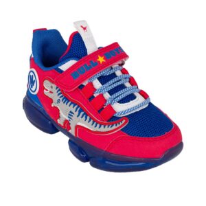 Bull Boys T-REX DNAR5008 A00-RYRS Παιδικό sneaker για αγόρι σε συνθετικό δέρμα και ύφασμα Κόκκινο/Μπλέ ρουά - Image 2