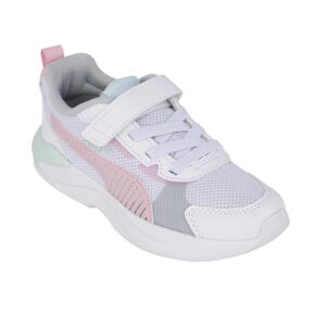 Puma X-Ray 3 LT AC+PS 401494 04 Παιδικό αθλητικό running για κορίτσι σε συνθετικό δέρμα και ύφασμα Λευκό/Μέντα/Ροζ - Image 2