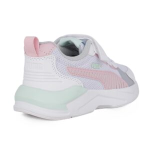 Puma X-Ray 3 LT AC+PS 401494 04 Παιδικό αθλητικό running για κορίτσι σε συνθετικό δέρμα και ύφασμα Λευκό/Μέντα/Ροζ - Image 3
