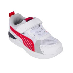 Puma X-Ray 3 LT AC Inf 401495 01 Παιδικό αθλητικό για αγόρι σε συνθετικό δέρμα και ύφασμα Άσπρο/Κόκκινο - Image 2