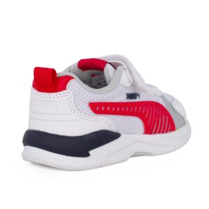 Puma X-Ray 3 LT AC Inf 401495 01 Παιδικό αθλητικό για αγόρι σε συνθετικό δέρμα και ύφασμα Άσπρο/Κόκκινο - Image 3