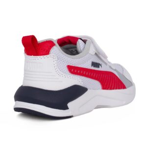 Puma X-Ray 3 LT AC+PS 401494 01 Παιδικό αθλητικό running unisex σε συνθετικό δέρμα και ύφασμα Άσπρο/Κόκκινο - Image 3