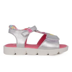 Agatha Ruiz De La Prada  252925-Β198 Παιδικό πέδιλο για κορίτσι σε συνθετικό δέρμα Άσημι - Image 2