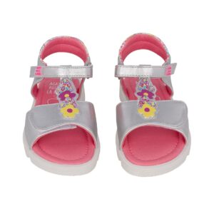 Agatha Ruiz De La Prada  252925-Β198 Παιδικό πέδιλο για κορίτσι σε συνθετικό δέρμα Άσημι