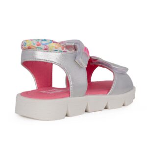 Agatha Ruiz De La Prada  252925-Β198 Παιδικό πέδιλο για κορίτσι σε συνθετικό δέρμα Άσημι - Image 3