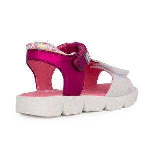 Agatha Ruiz De La Prada 252925-A304 Παιδικό πέδιλο για κορίτσι σε συνθετικό δέρμα Ασημί/Φούξ - Image 3