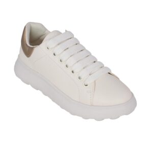 Geox J PUFFYPOP A. J55MRA 000BC C0588 Β Παιδικό Sneaker για κορίτσι σε οικολογικό δέρμα Άσπρο - Image 2