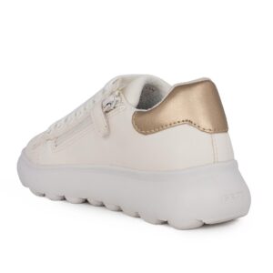 Geox J PUFFYPOP A. J55MRA 000BC C0588 Β Παιδικό Sneaker για κορίτσι σε οικολογικό δέρμα Άσπρο - Image 3