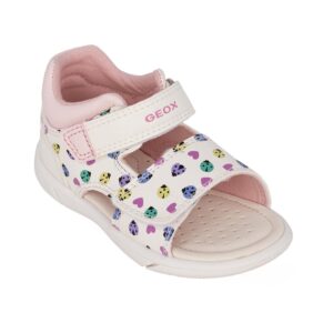 Geox B SANDAL ZAPITO C B556FC 000BC C0653 Παιδικό παπουτσοπέδιλο για κορίτσι σε οικολογικό δέρμα 'Ασπρο - Image 2