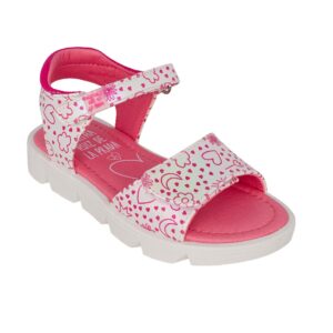 Agatha Ruiz De La Prada 252926-A050 Παιδικό πέδιλο για κορίτσι σε συνθετικό δέρμα Λευκό /Ροζ - Image 2