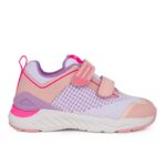 Biomecanics Rejilla 252270-B113 Παιδικό sneaker για κορίτσι σε δέρμα και ύφασμα Λευκό /Ροζ