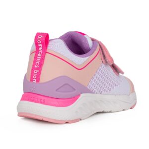 Biomecanics Rejilla 252270-B113 Παιδικό sneaker για κορίτσι σε δέρμα και ύφασμα Λευκό /Ροζ - Image 3