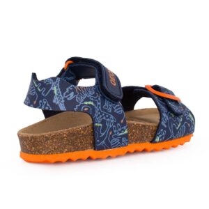 Geox J GHITA B. J028LB 06A54 C4243 B Παιδικό πέδιλο για αγόρι σε οικολογικό δέρμα Μπλε/Πολύχρωμο - Image 3