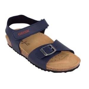 Geox J GHITA B. J028LB 00054 C0735 A Παιδικό πέδιλο για αγόρι σε οικολογικό δέρμα Μπλε - Image 2