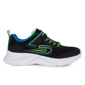 Skechers Dynamatic-Swift Tread 405112L/BBLM Παιδικό αθλητικό για αγόρι σε συνθετικό δέρμα και ύφασμα Black/Blue/Lime