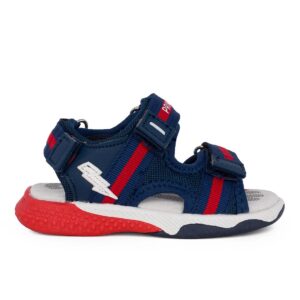 Primigi 7953033 Παιδικό πέδιλο  για αγόρι σε συνθετικό δέρμα και ύφασμα Μπλέ/Κόκκινο