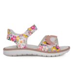 Primigi 7887533 Παιδικό πέδιλο για κορίτσι σε δέρμα Λευκό/Πολύχρωμο