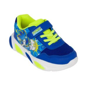 Modum SC000779 Παιδικό αθλητικό με φωτάκια Sonic για αγόρι σε συνθετικό δέρμα και ύφασμα Μπλέ/Λάϊμ - Image 2