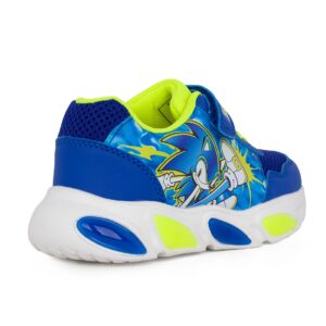 Modum SC000779 Παιδικό αθλητικό με φωτάκια Sonic για αγόρι σε συνθετικό δέρμα και ύφασμα Μπλέ/Λάϊμ - Image 3