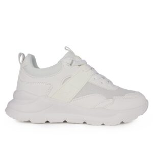 XTI 151147A Παιδικό Sneaker για κορίτσι σε συνθετικό δέρμα και ύφασμα Λευκό