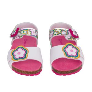 Agatha Ruiz De La Prada 252935-A050 Παιδικό πέδιλο για κορίτσι σε συνθετικό δέρμα Λευκό/Multicolor