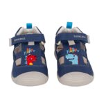 Biomecanics 252177-A556 Παπουτσοπέδιλο για αγόρι twins σε ύφασμα Μπλέ/Τζιν
