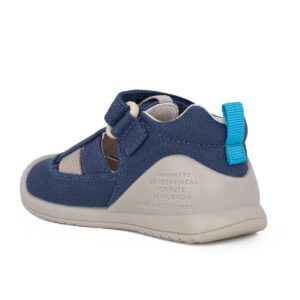 Biomecanics 252177-A556 Παπουτσοπέδιλο για αγόρι twins σε ύφασμα Μπλέ/Τζιν - Image 3