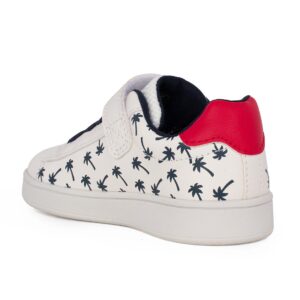 Geox B ECLYPER A B455LA 000BC C0050 Παιδικό Sneaker για αγόρι σε οικολογικό δέρμα Λευκό/Μπλέ/Κόκκινο - Image 3