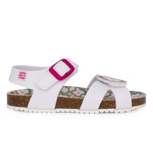 Agatha Ruiz De La Prada 252941-A050 Παιδικό πέδιλο για κορίτσι σε συνθετικό δέρμα Λευκό