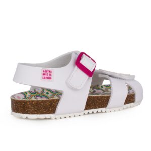 Agatha Ruiz De La Prada 252941-A050 Παιδικό πέδιλο για κορίτσι σε συνθετικό δέρμα Λευκό - Image 3