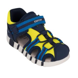 Geox B SANDAL IUPIDOO A B555PA 05014 C4502 Παιδικό παπουτσοπέδιλο για αγόρι σε συνθετικό δέρμα και ύφασμα Μπλε/Κίτρινο - Image 2
