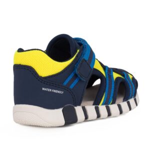 Geox B SANDAL IUPIDOO A B555PA 05014 C4502 Παιδικό παπουτσοπέδιλο για αγόρι σε συνθετικό δέρμα και ύφασμα Μπλε/Κίτρινο - Image 3