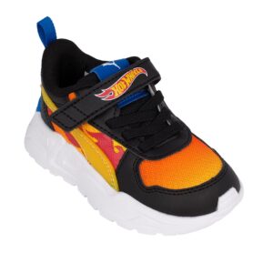 Puma Trinity Lite HotWheelsAC+Inf 401408 01 Παιδικό αθλητικό για αγόρι σε συνθετικό δέρμα και ύφασμα Μαύρο/Πορτοκαλί - Image 2