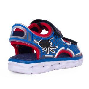Primigi 7974100 Παιδικό πέδιλο με φωτάκια για αγόρι σε συνθετικό δέρμα και ύφασμα Μπλε/Κόκκινο - Image 3