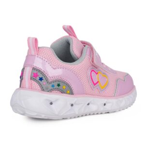 Primigi 7967022 Παιδικό αθλητικό με φωτάκια για κορίτσι σε συνθετικό δέρμα και ύφασμα Ροζ - Image 3