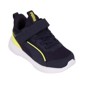 Puma Flyer 3 AC+Inf 401528 02 Παιδικό αθλητικό για αγόρι σε συνθετικό δέρμα και ύφασμα Μπλέ/Λάιμ - Image 2