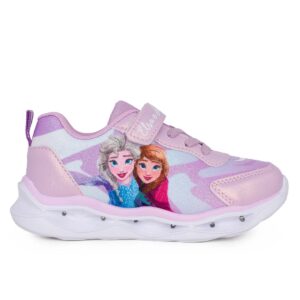 Disney D4310598T Παιδικό αθλητικό με φωτάκια Frozen για κορίτσι  σε αδιαβροχοποιημένο ύφασμα Λιλά