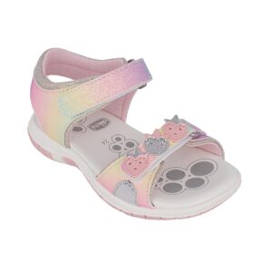 Chicco Sandal Fleur 730460-970 Παιδικό πέδιλο για κορίτσι σε συνθετικό δέρμα Ροζ/Πολύχρωμο - Image 2