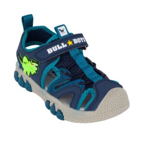 Bull Boys Spinosauro DNCL5054 BL01 Παιδικό παπουτσοπέδιλο για αγόρι σε ύφασμα με συνθετικό δέρμα Μπλέ/Πετρόλ - Image 2