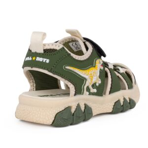 Bull Boys Velociraptor DNCL5053 VE41 παιδικό παπουτσοπέδιλο για αγόρι σε ύφασμα και συνθετικό δέρμα Χακί - Image 3