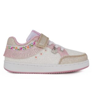 Lelli Kelly Frangetta Mix LKAL8054 BIOR Παιδικό Sneaker για κορίτσι σε γκλίτερ Λευκό