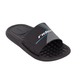 Rider 780-25069 BD717 Παιδική παντόφλα για αγόρι σε συνθετικό υλικό Μαύρο/Γκρί/Λευκό