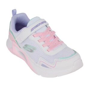 Skechers 303894L/WMLT Παιδικό αθλητικό για κορίτσι σε συνθετικό δέρμα και ύφασμα Λευκό - Image 2