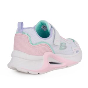 Skechers 303894L/WMLT Παιδικό αθλητικό για κορίτσι σε συνθετικό δέρμα και ύφασμα Λευκό - Image 3