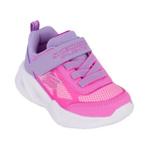 Skechers 303714N/LVPK Παιδικό αθλητικό με φωτάκια για κορίτσι σε συνθετικό δέρμα και ύφασμα Ροζ/Λιλά - Image 2