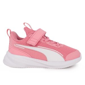 Puma Flyer 3 AC+Inf 401528 09 Παιδικό αθλητικό για κορίτσι σε συνθετικό δέρμα και ύφασμα Ροζ/άσπρο
