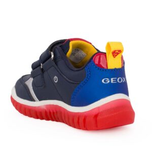 Geox B LIGHTYLOO B565ZB 000BC C4226 Παιδικό sneaker για αγόρι Superman με φωτάκια On/Off δερμάτινο Mπλε/Κόκκινο - Image 3